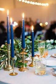 Check spelling or type a new query. Vintage Gold Candlesticks With Navy Candles Wedding Centerpiece Emmalovesweddings