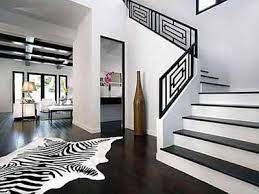 Black N White Room Design Ideas Neutral Modern Interior Color Schemes Black And White Living Room Black And White Stairs White Interior