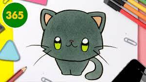 Comment dessiner un chat kawaii 🔥 apprendre à dessiner 🔥Comment dessiner  Kawaii facile - YouTube