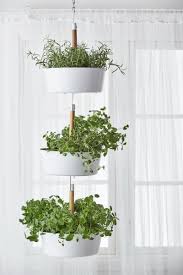 Bittergurka Hanging Planter White Ikea Window Herb Garden Vertical Herb Garden Hanging Plants