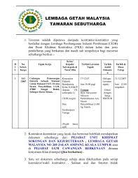 Permohonan adalah dipelawa daripada warganegara malaysia yang berkelayak. Lembaga Getah Malaysia Tawaran Sebutharga Lgm