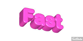 Fast Word Animated GIF Logo Designs