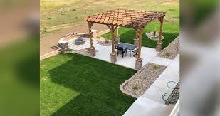 The lovely stone bowl is likewise very elegant and adds some character to the space. Pergola Fire Pit Project By Richard At Menards