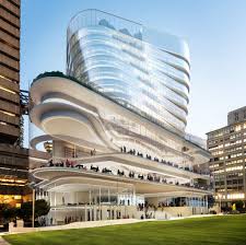 Beauty And The Beast Fjmt Wrap Uts S Brutalist Landmark With Curvaceous Glass Structure Skyscraper Architecture Podium Architecture Futuristic Architecture