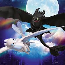 Puzzles 3x49 P Apprivoiser Les Dragons Dragons 3 Dessin De Dragon Dragons Dessins Disney