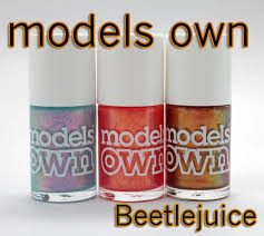 When i first saw the promo photographs for the models own beetlejuice collection, i knew it was love and i knew that i had to own these nail varnishes. Models Own Beetlejuice Collection For Spring Summer 2012 Swatches Photos Review Vampy Varnish