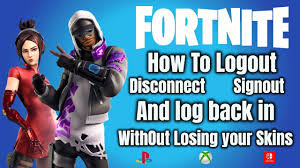 I too have this problem, i used to be able to just minimize the fortnite application and logout from the launcher but now the launcher is all black and you dont see anything and it continuously logs you back into the same. Fortnite How To Logout And Log Back In Without Losing Your Skins Youtube