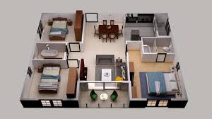 Floor plans are useful to help design furniture layout, wiring systems, and much more. 3d Floor Plan Design For Small Area House Plan Design 3 Bedroom And Ot Home Design Floor Plans Floor Plan Design Home Design Software