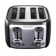 Black And Decker 4 Slice Toaster Oven Walmart Black Decker 4 Slice Toaster With Extra Wide Slots Black Silver Tr1478bd Walmart Com Black And Decker Toaster Toaster Black Decker