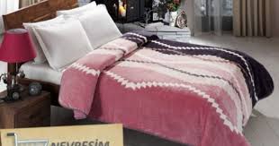 Tac Blake Pembe Battaniye Nevresim Takimlari Battaniye Yatak