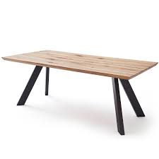 Esstisch Baloo 200x100 Cm In Eiche Massiv Metall Mobel Ideal Esstisch Metallbeine Esstisch Eiche Esstisch