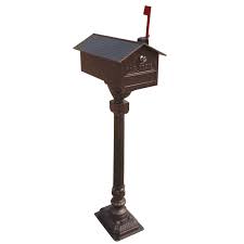 Among our selection of cast aluminum mailboxes and posts, you will be able to review and select from multiple architectural elements and neutral colors to match your home's exterior. Oakland Living Solid Cast Aluminum Post Mounted Mailbox Wayfair