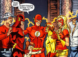 Flash S Family Barry Allen Jay Garrick Wally West And His Daughter Bart Allen Ii The Flash Wally West Dc Speedsters