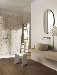 Ambiente Bagno Con Gres Porcellanato Effetto Legno Design Bagno Rustico Bagni Grandi Arredamento Bagno