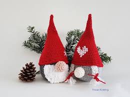Fler härliga jul och vinterbilder att ladda hem: Hakelanleitung Wichtel Tomte Gnome