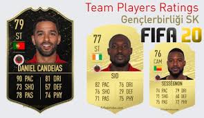.medipol başakşehir fk, mke ankaragücü, demir grup sivasspor, trabzonspor a.ş., evkur yeni malatyaspor, yukatel denizlispor, gençlerbirliği, gazişehir. Genclerbirligi Sk Fifa 20 Team Players Ratings