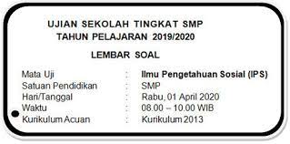 Check spelling or type a new query. Soal Ujian Sekolah Online Ips Smp Mts Tahun Pelajaran 2019 2020 Didno76 Com