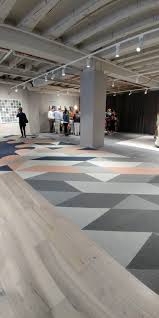 Shaw Contract Commercial Flooring Showroom Neocon 2018 Neocon2018 Neocon Lvt Geometric Fun Pattern Commercial Flooring Flooring Floor Design
