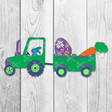 Download Happy Easter Tractor Svg Png Dxf Cut Files