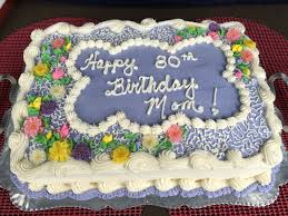 30th Birthday Sheet Cake Ideas For Her A Special 80th Birthday Sheet Cake For Mom In Her Favorite Colors She Loved It Birthday Sheet Cakes Birthday Cake For Mom Mom Cake