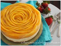Minggu depan ada majlis kat pejabat, ingat nak bawa kek batik jelah. Resepi Mango Cheese Cake Simple