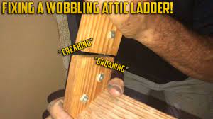 Quick Fix For An Unstable Attic Ladder Youtube