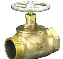 Brass Straight Globe Valve 1 1/2" Female NPT x 1 1/2" Male NH
