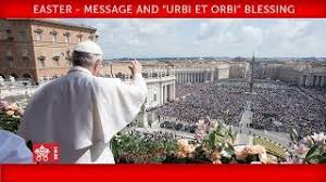 What made you want to look up urbi et orbi? What Does Urbi Et Orbi Mean The Pope S Easter Message Explained