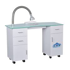 Gharieni manicure table mano white seriesheight: Centenary Manicure Table With Dust Extractor Fan White