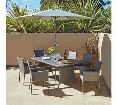 Buy The Collection Havana Rattan Effect Grey 6 Seater Patio Set At Argos Co Uk Visit Argos Co Uk To Shop Online For Ga Patio Set Garden Table And Chairs Patio