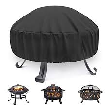 Portable folding round black steel 22 inch fire pit | wood burning | mesh spark screen, wood grate, cooking grate, and screen lift tool included | lightweight patio. Best Fire Pit Covers Buying Guide Gistgear