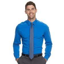 Mens Van Heusen Slim-fit 4-way Stretch Flex 3 Point-collar Dress Shirt Kohls Stretch Dress Shirt Slim Fit Shirt Dress