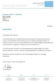 Die muster sind 10 x 10 cm groß. Geschaftsbrief Vorlage Kostenloser Download