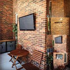 Still, this option protects your wall while still doing the job of saving space. Install Tv Bracket Brick Wall