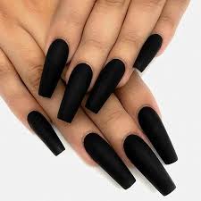 Look at the pictures to determine whether you like this option or not. Amazon Com Florry Coffin Extra Long Fake Nails Ballerina Press On Nails Matte Acrylic Nails For Women And Girls 24pcs Black Beauty