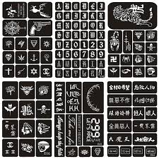 Wir stellen dir eine auflistung der verschiedenen bestseller zur verfügung. 116 Stucke Temporare Tattoo Schablone Pistolen Wolf Anzahl Buchstaben Henna Tattoo Vorlagen Manner Weibliche Glitter Tattoo Set Airbrush Schablone Tattoo Stencils Aliexpress