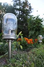 Solar Powered Mason Jar Lights Eco Friendly Mason Jar Etsy Mason Jar Lighting Outdoor Solar Lights Jar Lights