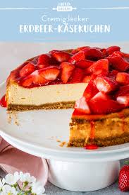 Kasekuchen Mit Erdbeeren Schnell Leicht Mit Keksboden Die Besten Backrezepte Mit Gelinggarantie Rezept Einfach Backen Lecker Backrezepte