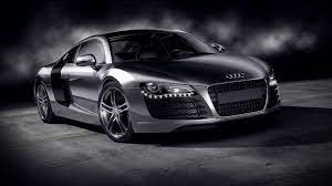 Silver Audi R8 In A Light Semi Darkness In The Background Of White Smoke Free Wallpaper Audi R8 Wallpaper Audi Sports Car Sports Car