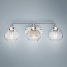 Quoizel Trilogy 26 1 2 Wide Brushed Nickel Bath Light 14w61 Lamps Plus Bath Light Quoizel Bathroom Light Fixtures