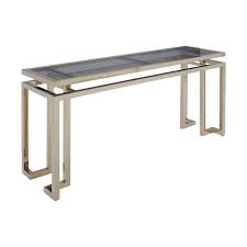Pewter metal & black tempered glass modern entryway console table with 4 shelves by pilaster designs (2) $206$298. Console Tables Furniture Brava Gb