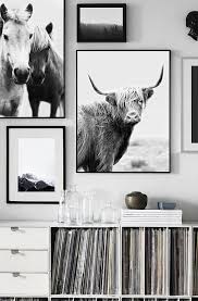 Black And White Cow Pictures To Print Highland Cow Print Wall Art Printable Art Black And White Etsy Cow Wall Art Highland Cow Art Farmhouse Wall Art