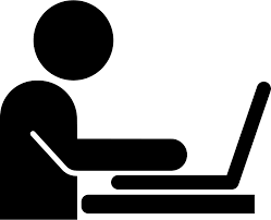 The transparent symbols are disturbing on the windows 10 desktop! Download Man Working On A Laptop From Side View Comments Person With Computer Icon Png Png Image With No Background Pngkey Com