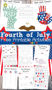 American symbols for kids themed worksheets Fourth Of July Free Printable Activity Pack For Kids