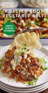 Roasted Root Vegetable Balti Healthy Recipes Tesco Real Food Recipe Recipes Meat Free Recipes Indian Food Recipes
