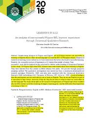 This site have 7 paper example about sample qualitative research sa filipino including paper sample, paper example, coloring page pictures, coloring page sample, resume models, resume example, resume pictures, and more. Gaerlan Research Dlsuuuuuuuuuuryd Jj Second Language Motivation
