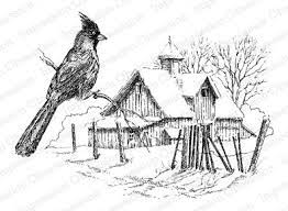 When the holidays have passed and winter stretches out before us, relax by the fire with this cardinal coloring page. Impression Obsession Rubber Stamps Winter Cardinal Coloring Pages Winter Coloring Book Art Fall Coloring Pages