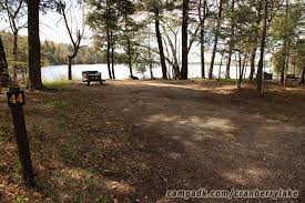 Campsite Photo Of Site 44 At Cranberry Lake Campground New York Looking At Site From Road Sign Visible Campsite Campground Cranberry Lake