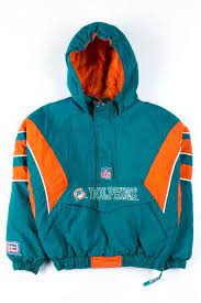 Philadelphia eagles pittsburgh steelers san francisco 49ers seattle seahawks shield merchandise tampa bay buccaneers tennessee titans washington redskins. Miami Dolphins Pullover Starter Jacket Ragstock Jackets 80s Jacket 90s Jacket