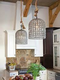 rustic pendant lighting kitchen